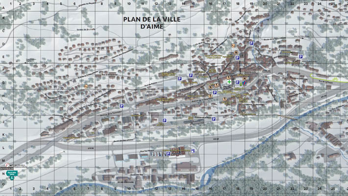 Plan Ubytovanie Plagne Valle