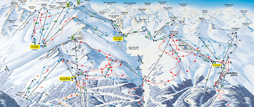 Ski mapa Slden